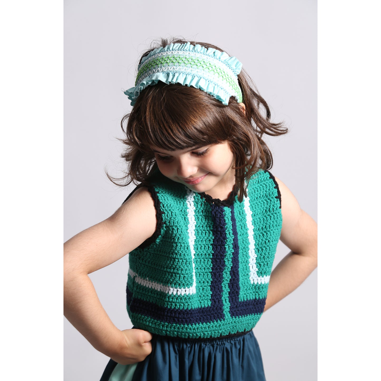 PIPER COLORBLOCK CROCHET VEST