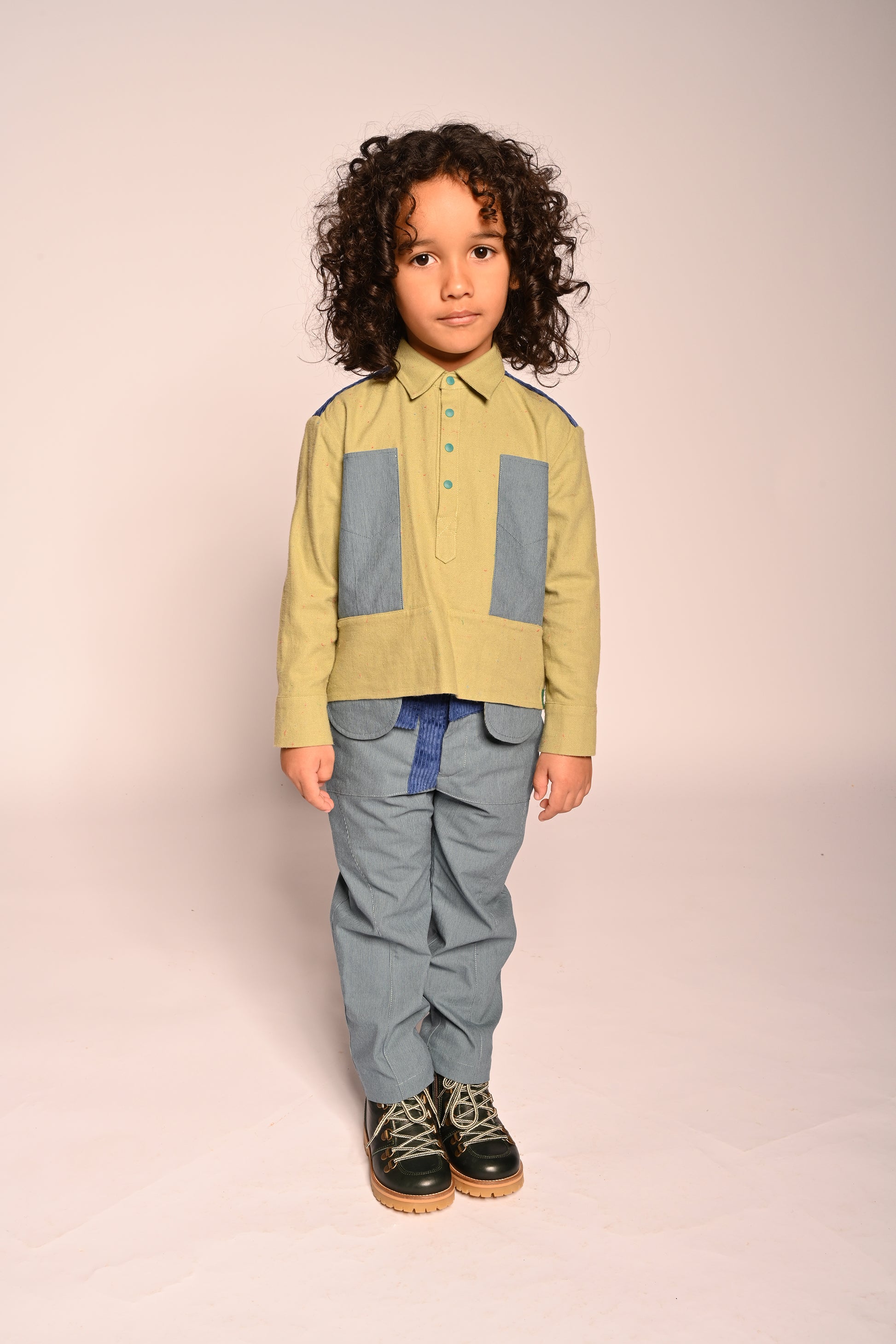 boys blue cotton dress trouser pants