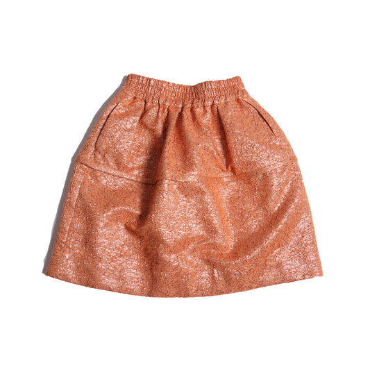 girls orange sparkle skirt