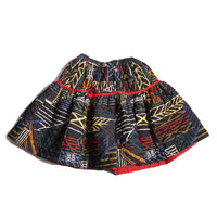 This rainbow printed voluminous skirt features diamond harlequin pattern tufting and padded design, Tia Cibani.