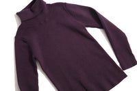 Timeless basics in super soft knit, fine gauge construction with delicate ribbing at neckline and cuffs. Beautiful staple pieces for any closet, perfect as lounge-wear or standalone pieces. Ideal for cozy layering under winter snowsuits or hand-knit pullovers. Available in fine rib turtle-necks, crewnecks, long sleeves, short sleeves, and more. Rainbow of colors for easy matching. Prune, Tia Cibani.