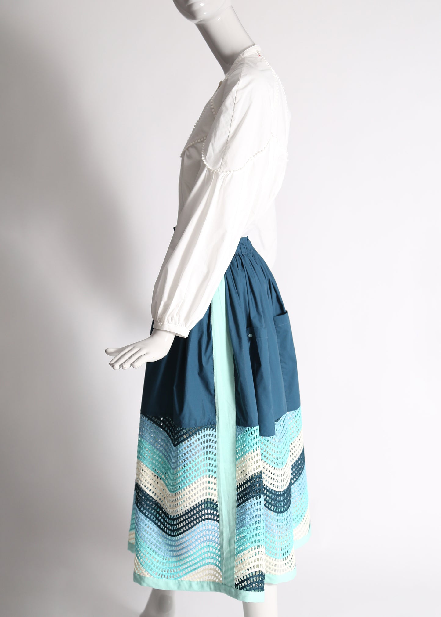 WOMEN'S MISTY MIXED MEDIA SKIRT