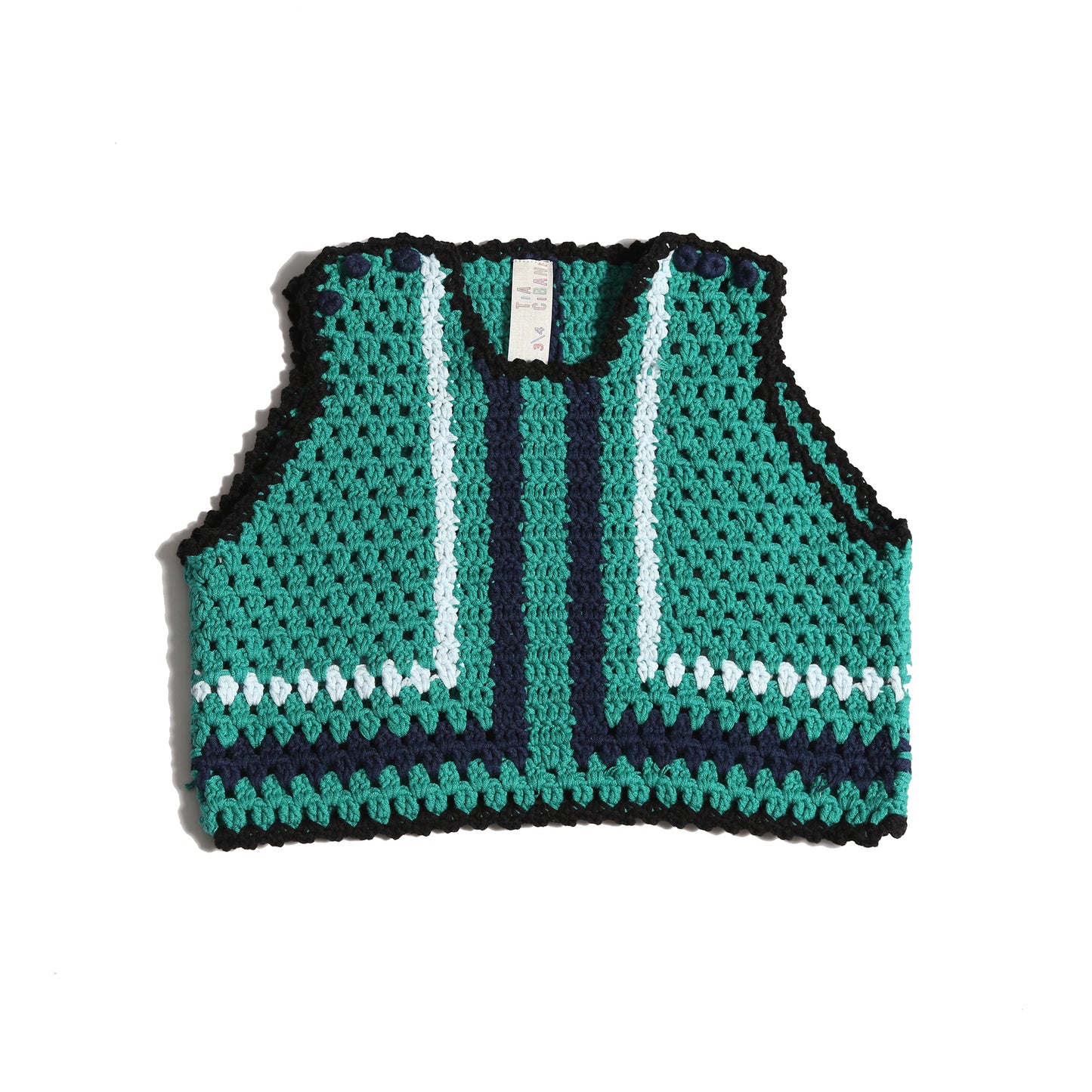 PIPER COLORBLOCK CROCHET VEST