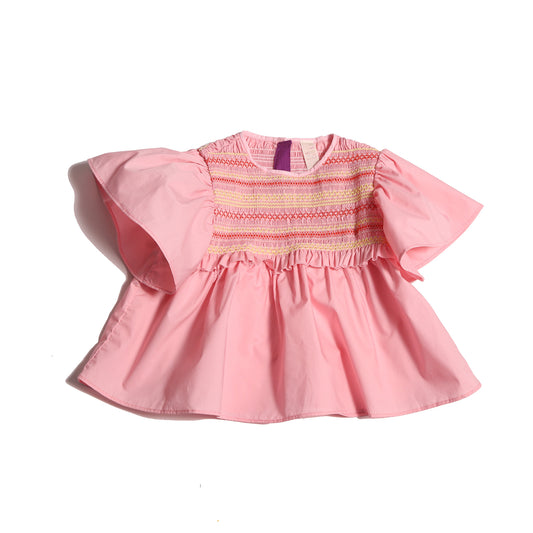 SOFIA SMOCKED BLOUSE