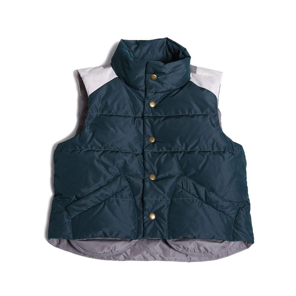 PATCHWORK DOWN FILLED VEST