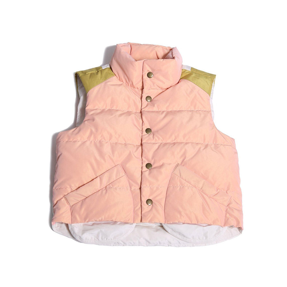 PATCHWORK DOWN FILLED VEST