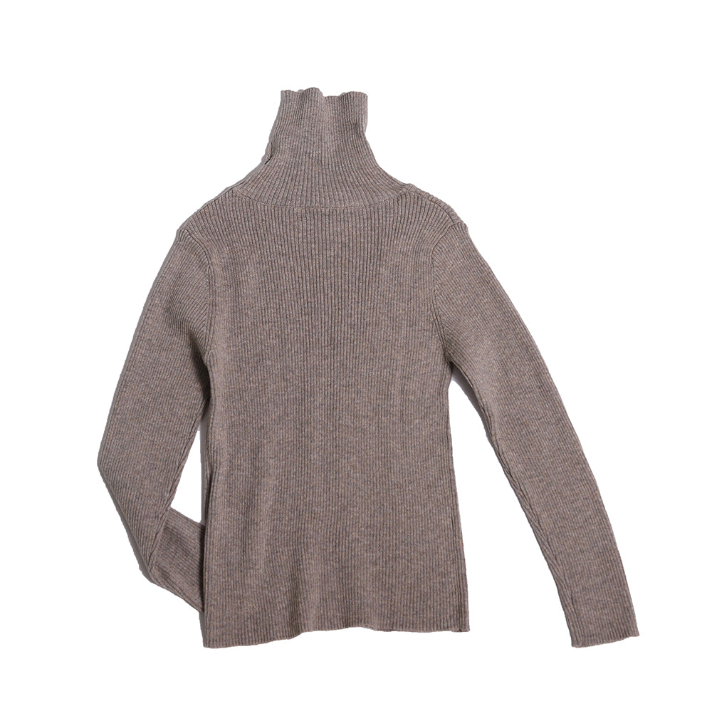 SLIM FIT RIBBED TURTLENECK