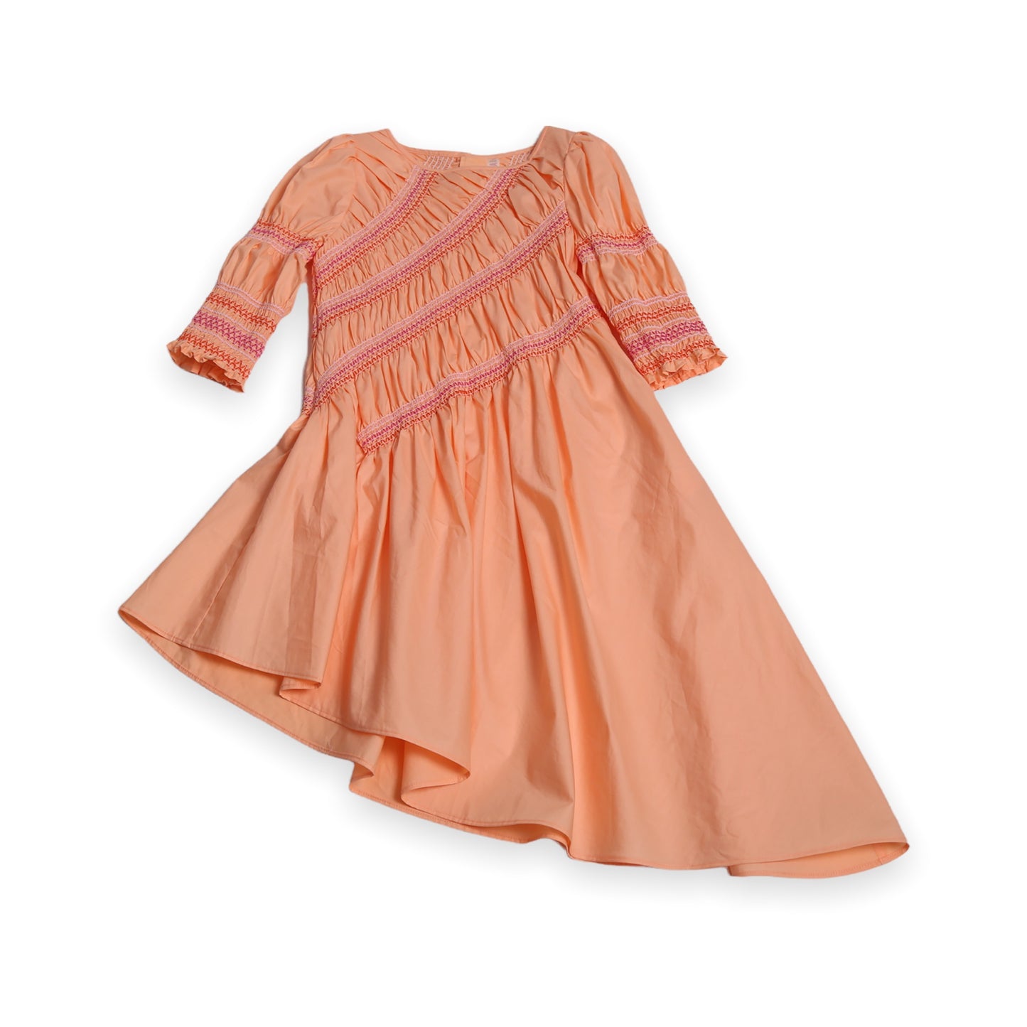 PIA BUSTLED SMOCKED MAXI