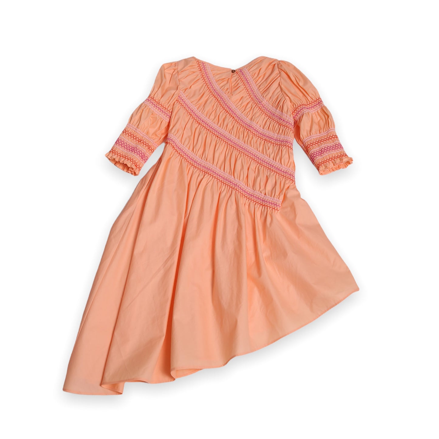 PIA BUSTLED SMOCKED MAXI