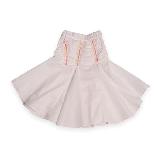 PIA BUSTLED SMOCKED SKIRT