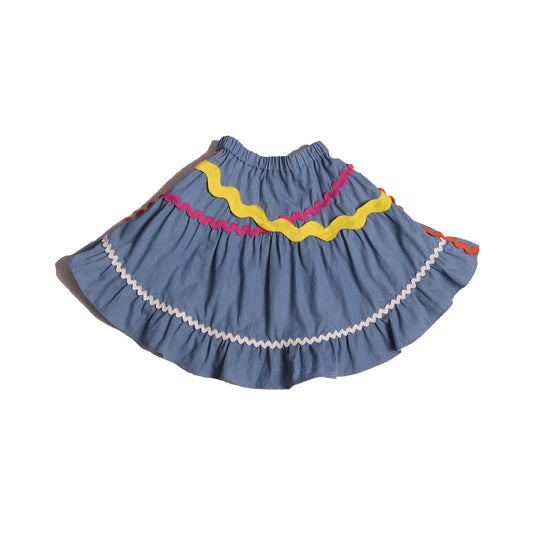 CRISS CROSS FLARE SKIRT