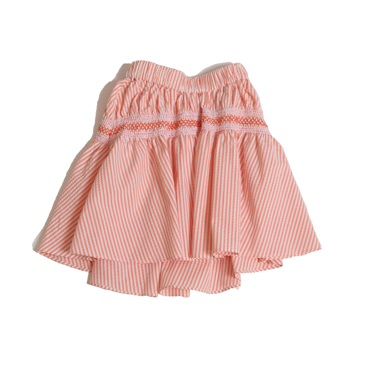 PIA DROPPED WAIST SMOCKED SKIRT