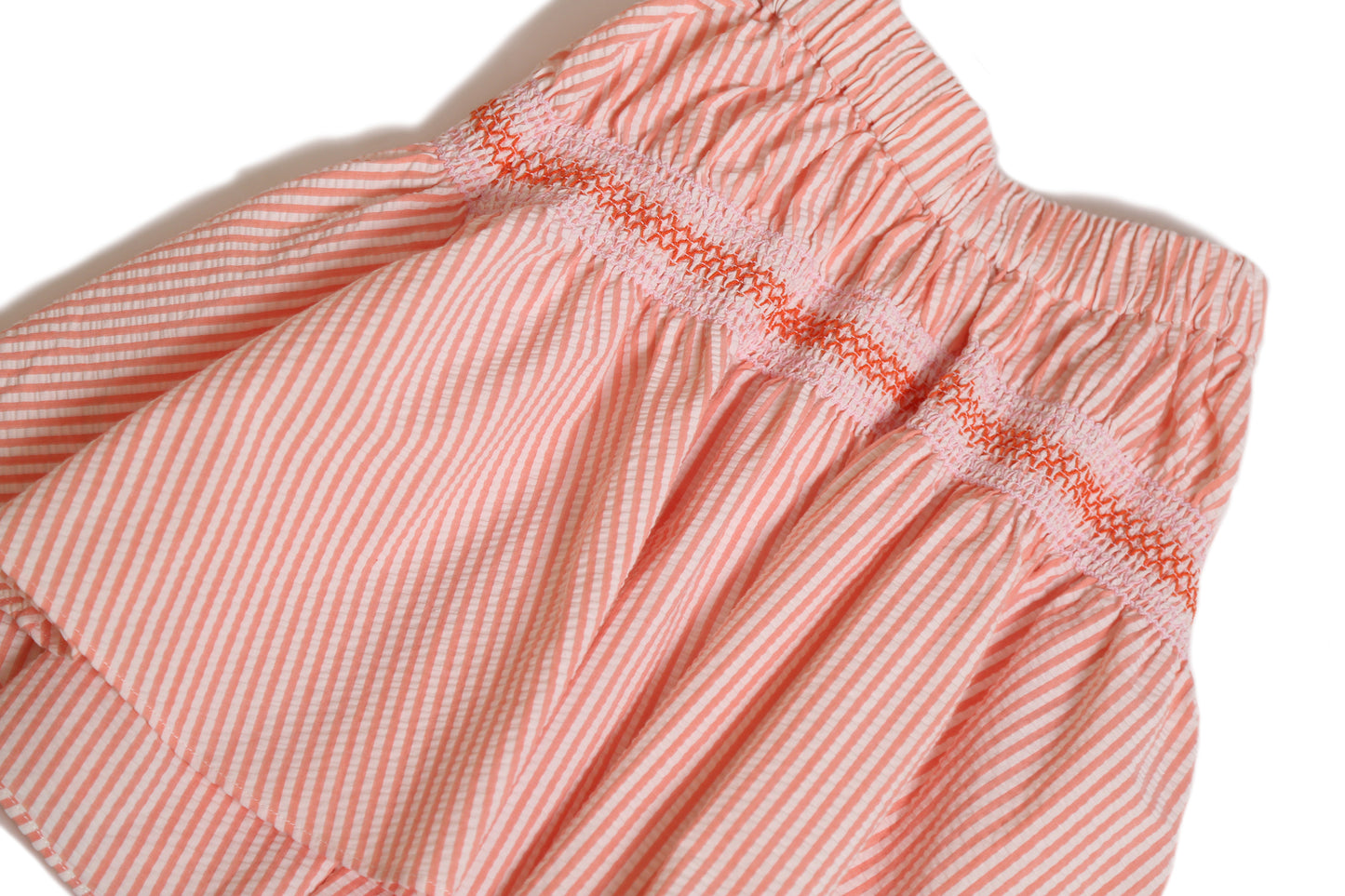 PIA DROPPED WAIST SMOCKED SKIRT