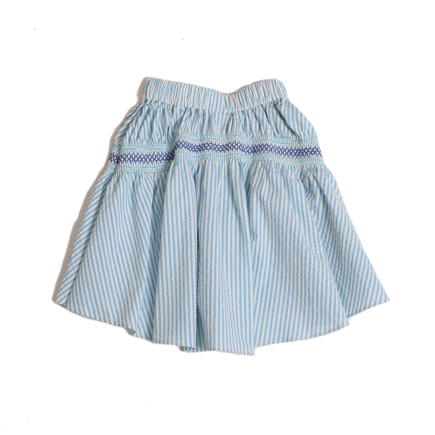 PIA DROPPED WAIST SMOCKED SKIRT