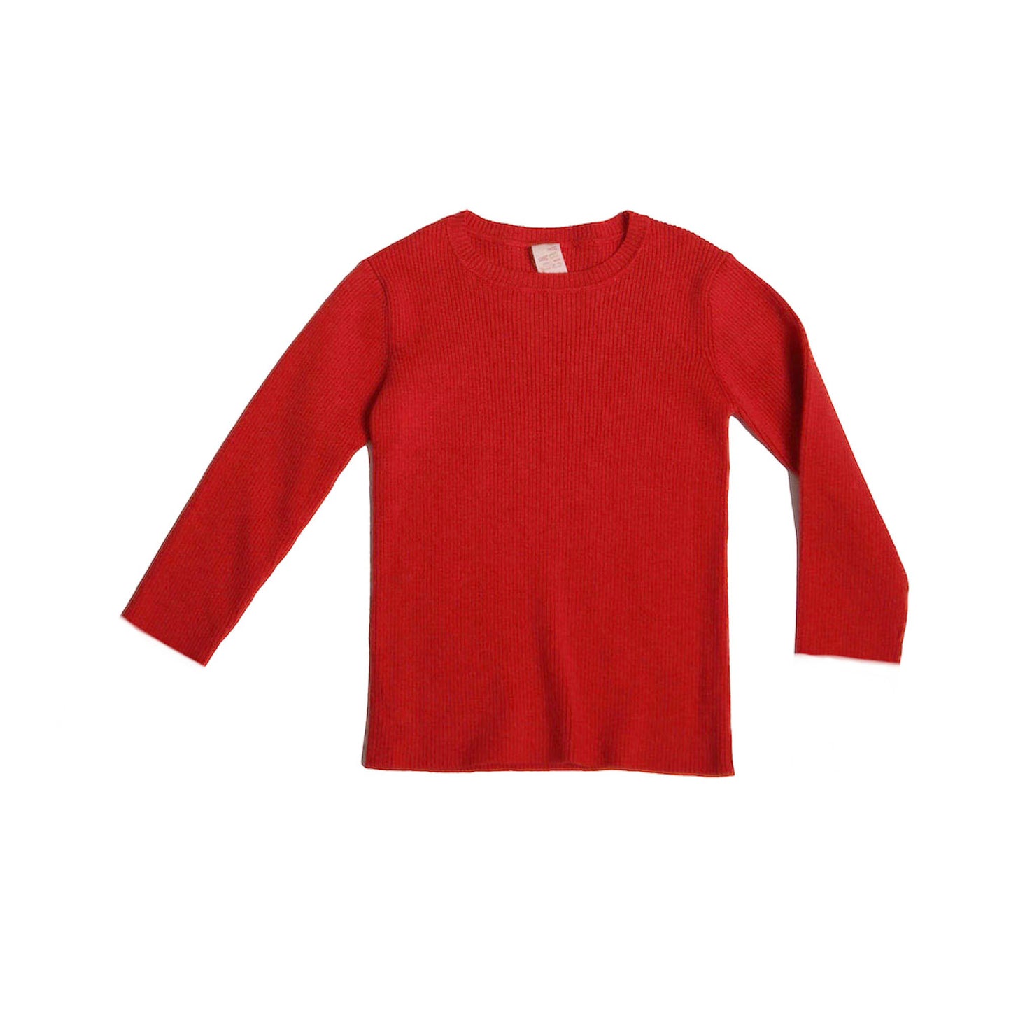 3/4 SLEEVE RIBBED CREW NECK